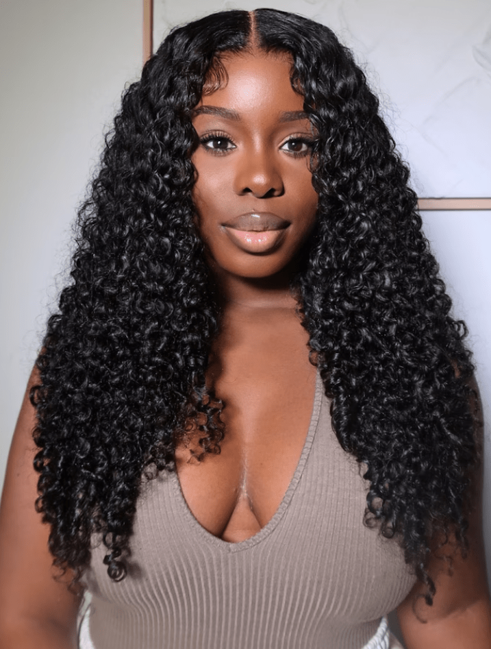 Cheveux Black Beauty 13×4 Super Double Drawn Fumi Natural Curl Wig
