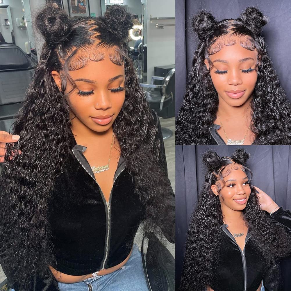 Blackbeautyhair 360 Lace Frontal Wig  Loose Deep Wave Preplucked With Natural Hair